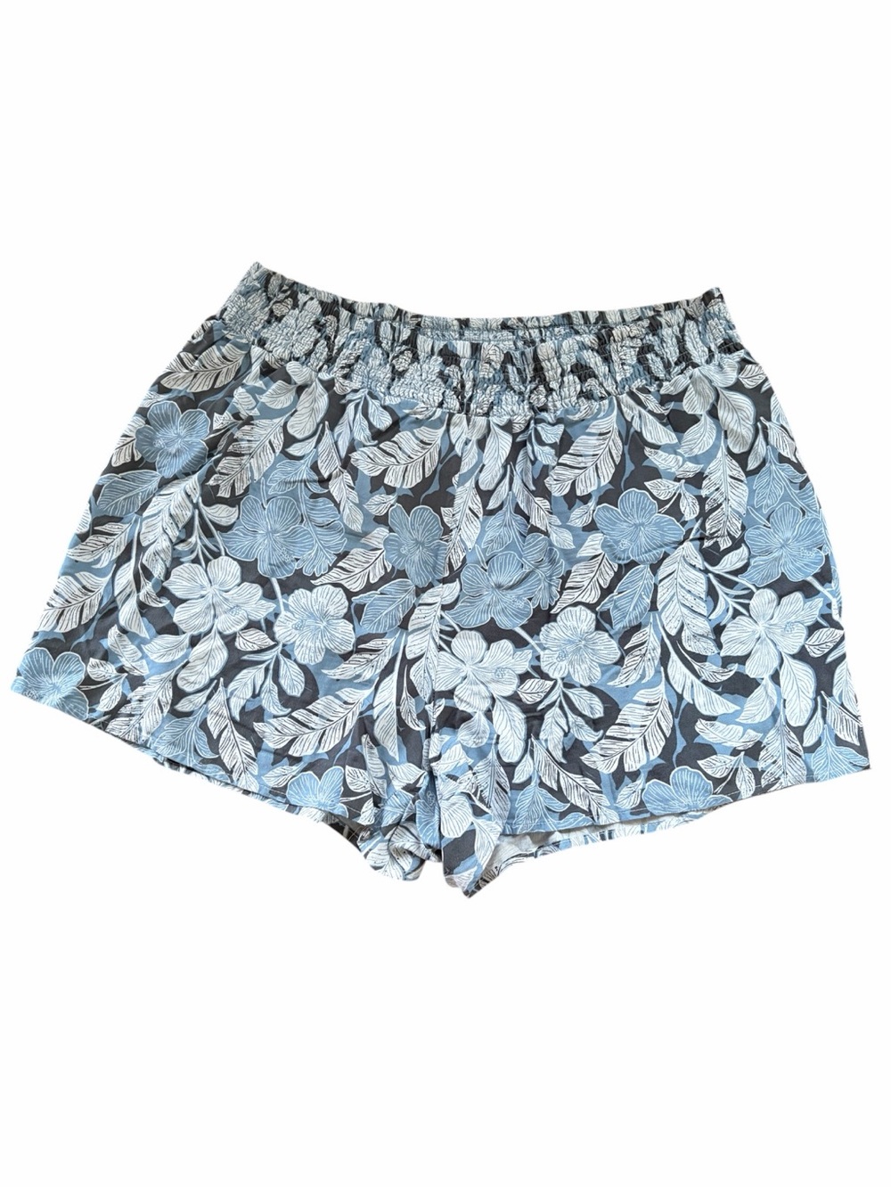 Floral Elastic Waist Women’s Shorts